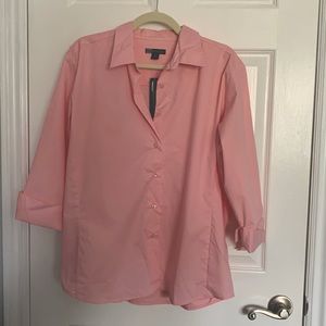 Pink Button Down Top